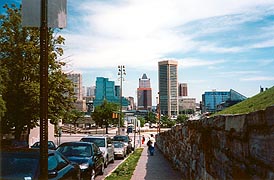 [photo, Baltimore skyline (view from Battery Ave., Federal Hill), Baltimore, Maryland]